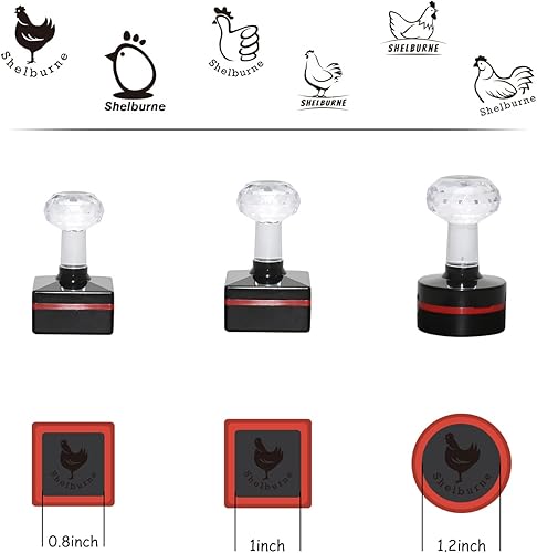 Miniatura 5 de Sellos de huevos para huevos frescos, Sello de huevo de pollo personalizado, Sellos de huevos personalizados, Sellos de huevos para huevos frescos