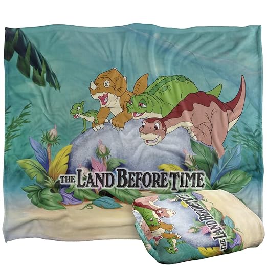 Land Before Time Littlefoot and Friends Officially Licensed Silky Touch Super Soft Throw Blanket 50