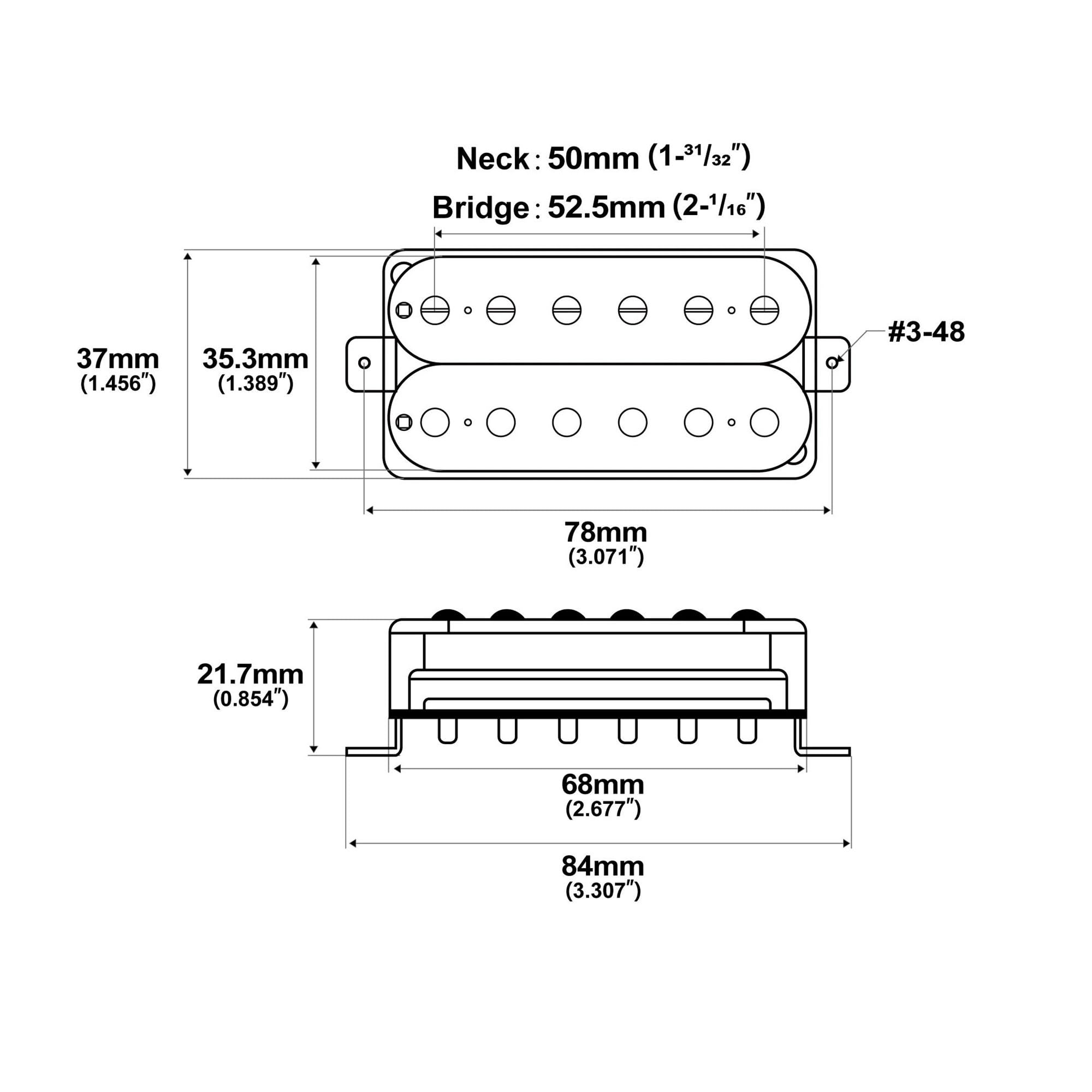 Pickup Humbucker Per Chitarra Acustica Ed Elettrica Professionali Manico Ponte E Accessori Per Strumenti(6)