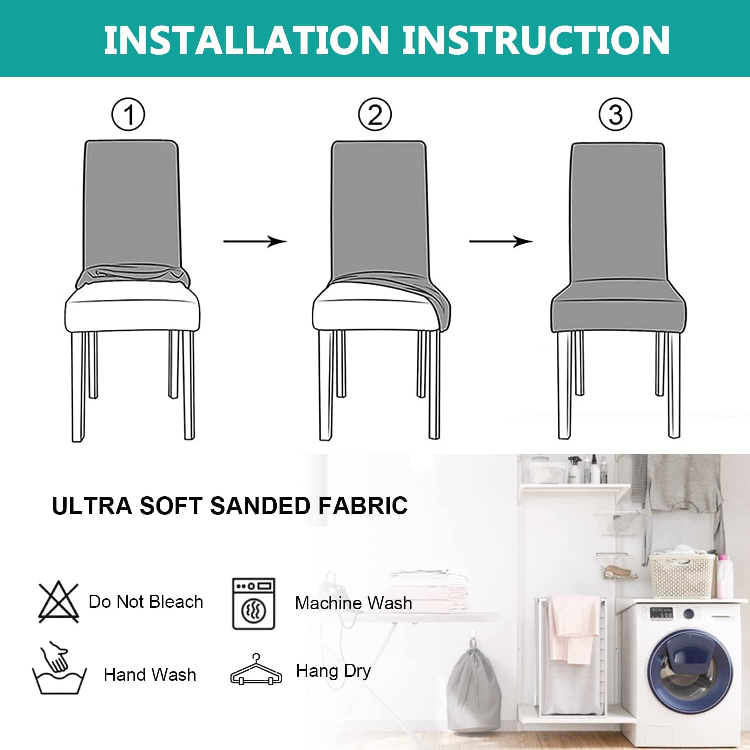 YOPOIY Water Resistant Kitchen Chair Slipcovers, Jacquard Patterned Dining Room Chair Covers 2 4 6 PCS Parsons Chair Covers Protector for Livining Room Home Decor-Beige-2 Pack