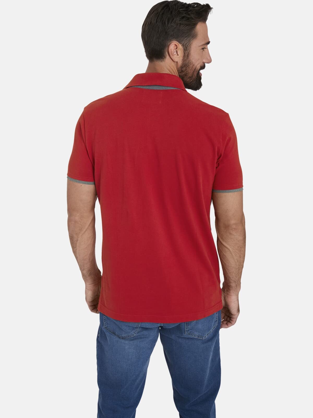 Jan Vanderstorm Herren Poloshirt Melker | | kurzarm Polohemd | reine Baumwolle | große Größen L-7XL
