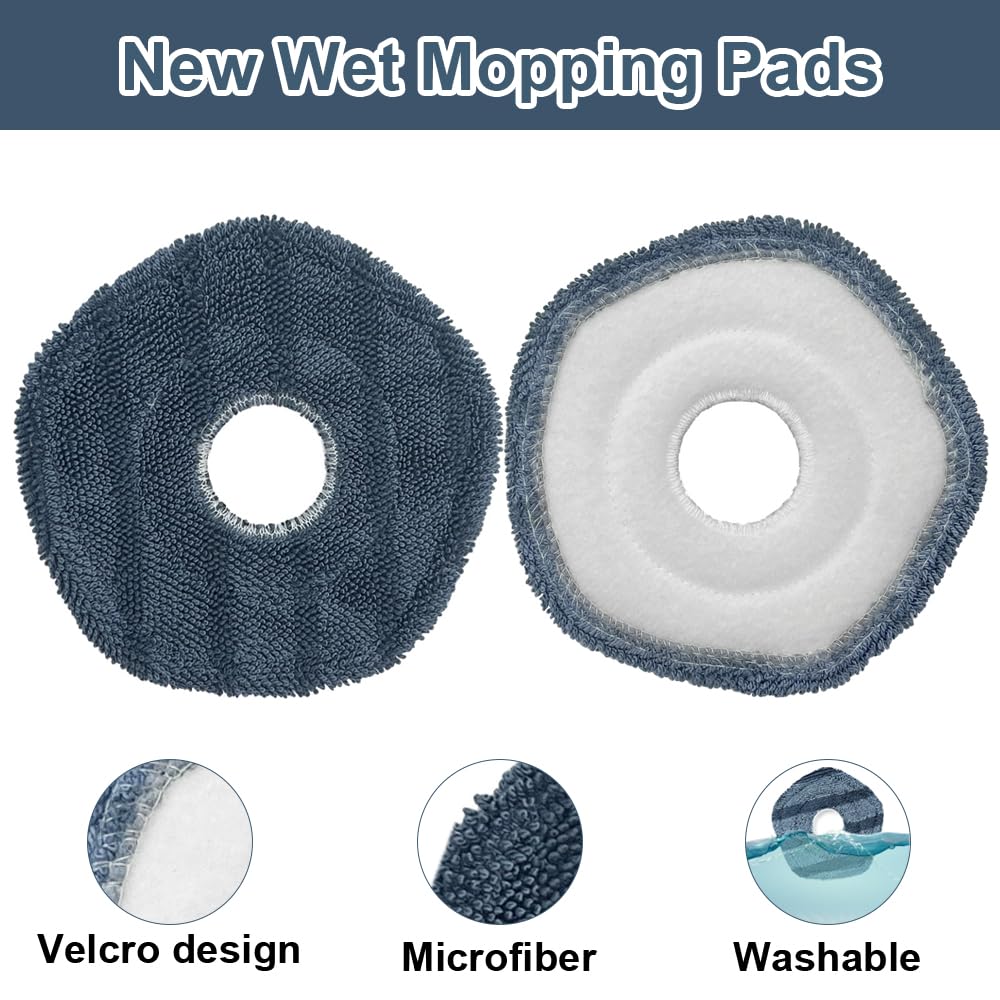 FAMELEC Replacement Parts Kit For Eufy X10 Pro Omni Robot Vacuum - Filters, Brushes, Mop Pads, Bags