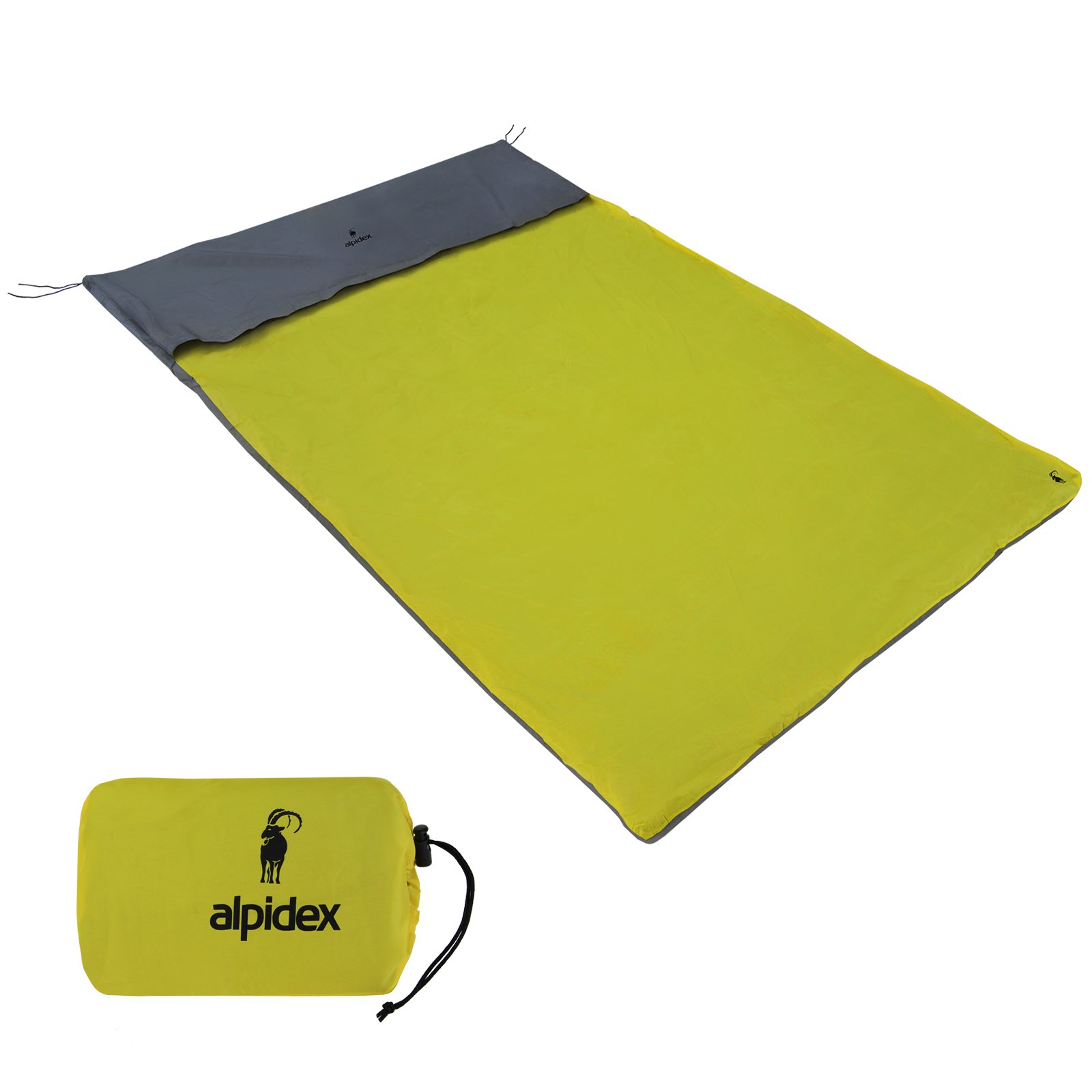 ALPIDEX Bivy Cortaviento Impermeable 2 Tamaños Funda Vivac 1-2 Personas Saco Dormir Emergencia Termico Legero