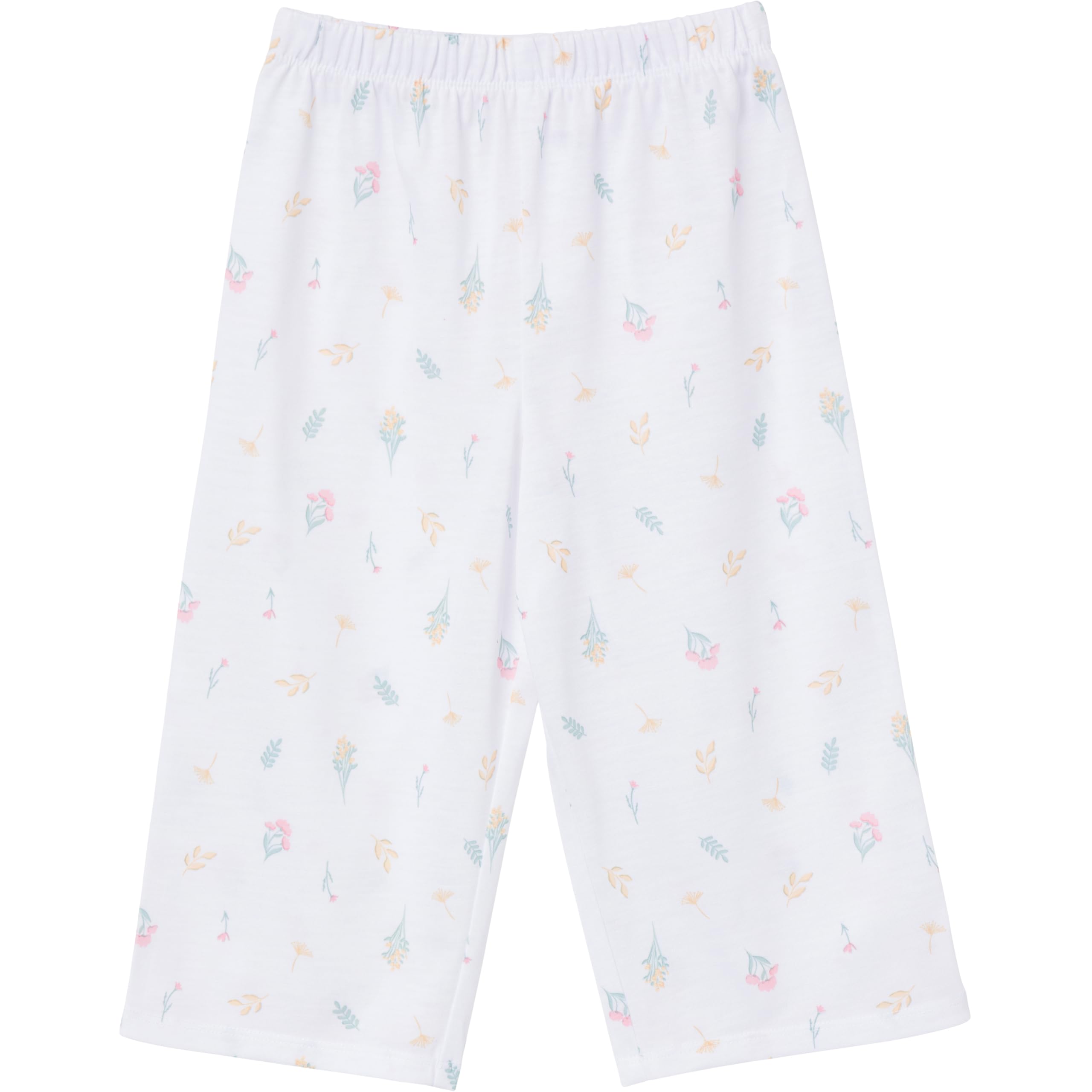 Gerber Baby Girl's 3-Piece Pajama Set (Polyester Jersey Top, Pants, + Shorts), Wildflowers