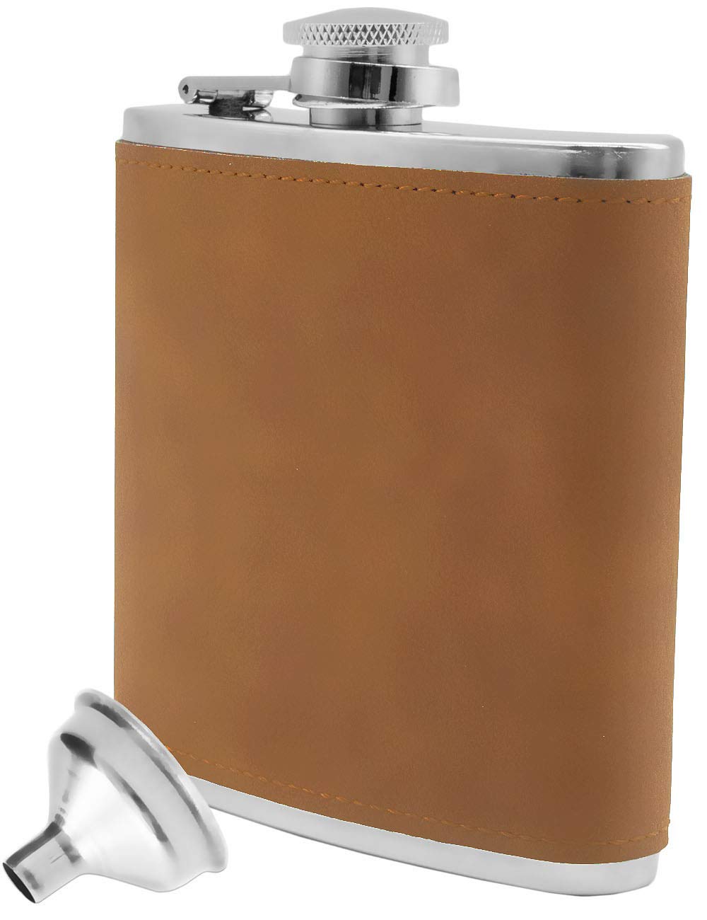 Juego De Petaca Outdoor Saxx - 7 Piezas, 240 Ml | Incluye 4 Vasos, Embudo Y Bolsa | Ideal Para Senderismo, Caza, Regalo