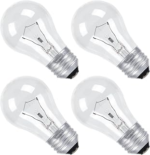 CYLYT 4-Pack 40W Oven Light Bulbs E26 A15 High Heat 570°F Resistant, Dimmable 2700K Warm White for Oven, Microwave, Lava Lamp, Fridge