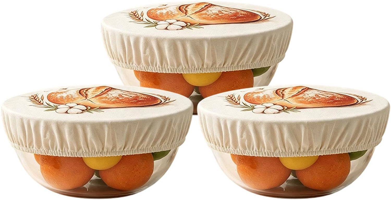 Bowl Covers - 3 Pieces Cotton Dough Proofing Fermentation Cover Bakers