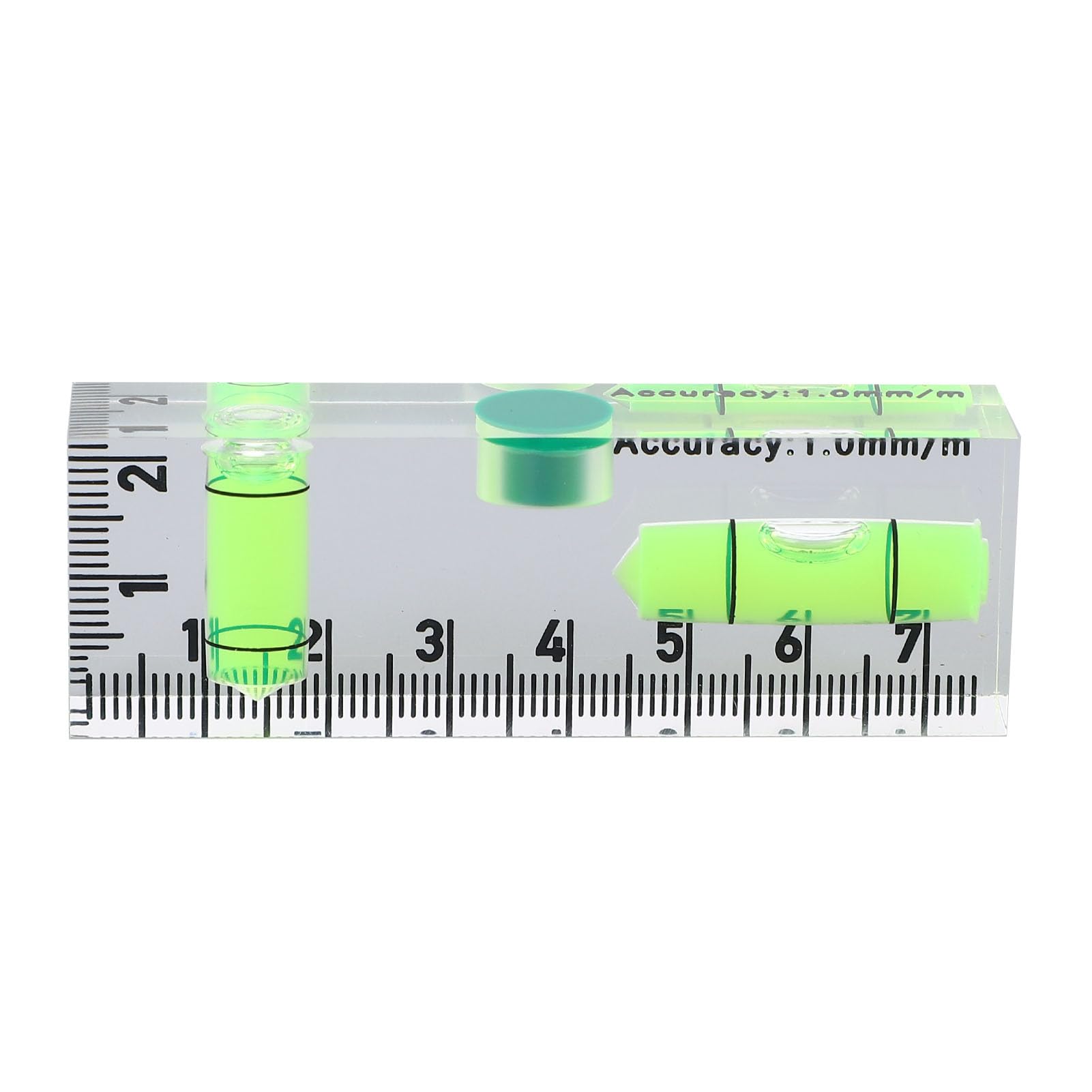 Mini livella magnetica Righello Piccolo strumento livella a bolla in acrilico per misurazioni orizzontali e verticali con elevata precisione per progetti fai da te e costruzioni