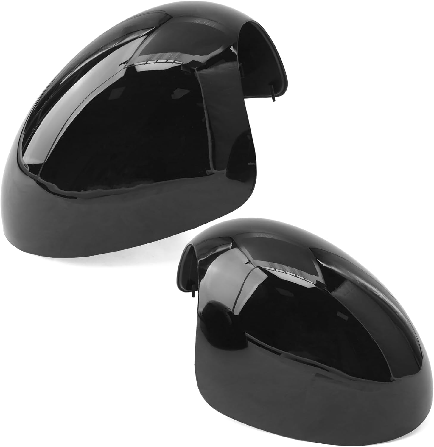 51162754913 51162754914 Left Right Side Mirror Cover Caps Compatible with Mini R55 R56 R57 R58 R59 R60 R61 2007-2016 Manual Folding Mirrors Only, Pair Rearview Mirror Cap Glossy Black