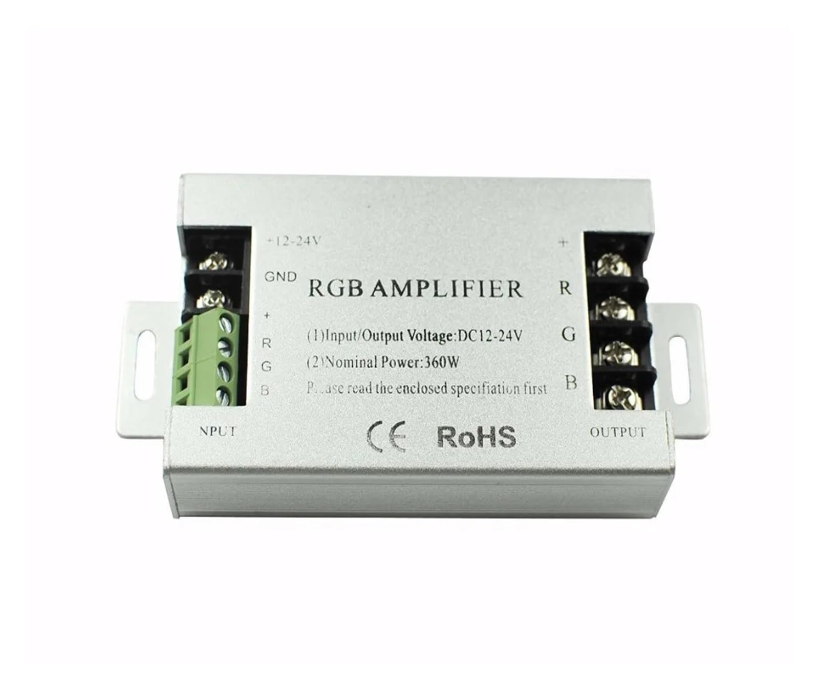 1 Piece/lot DC12-24V 10A LED RGB Amplifier Controller Suitable for 3528&5050 SMD Strips