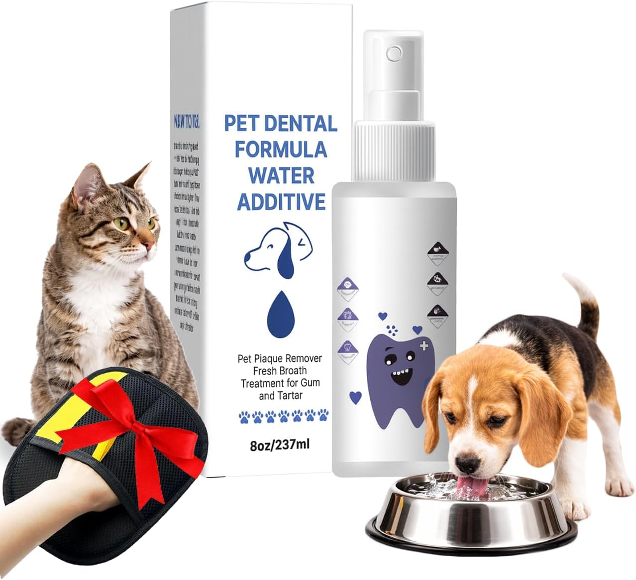 PawBright Dental+ Plus Water Additive for Dogs & Cats - Daily Oral Care product image