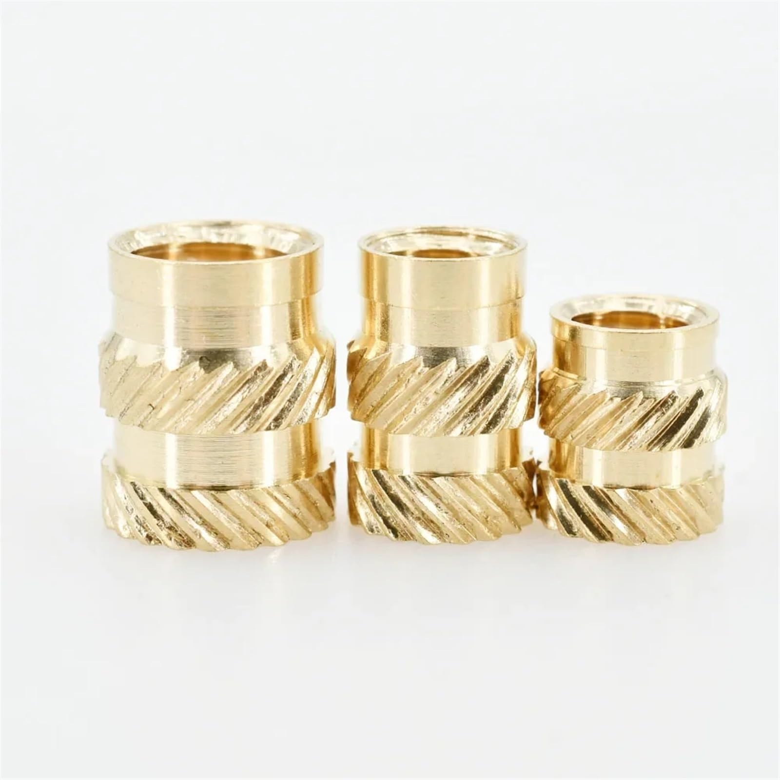 Tuercas Moleteadas de Latón 200/300/500 Uds. Tuerca termofusible de inserción de latón M2 M3 M4 M5 M6 insertos de impresión 3d roscados métricos de calor tuercas insertables de fusión en caliente Nuts