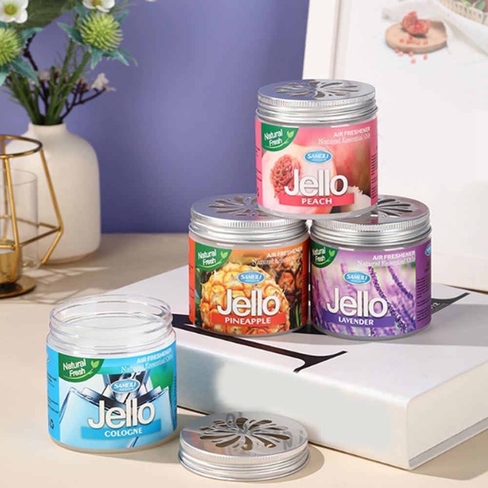 Parfum De Voiture En Gel Au Jasmin - Désodorisant Longue Durée Pour Auto Et Maison - Décoration Intérieure Parfumée