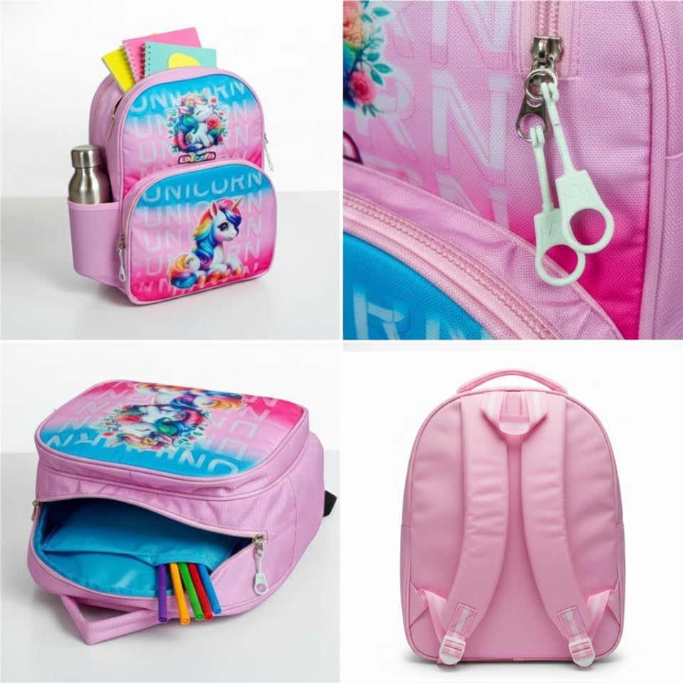 Image of Stylbase 15 Inch 3D Cartoon School Bag for Boys & Girls | Waterproof Lightweight Polyester Kids Backpack with Bottle Pocket | Ideal School Bags for Kids Nursery, LKGClass (3-5 Years)