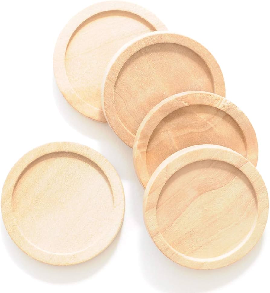 Amazon | MYmama 木のレジン台 丸型 ウッド アクセサリー 木枠 Amazon | MYmama 木のレジン台 丸型 ウッド アクセサリー 木枠