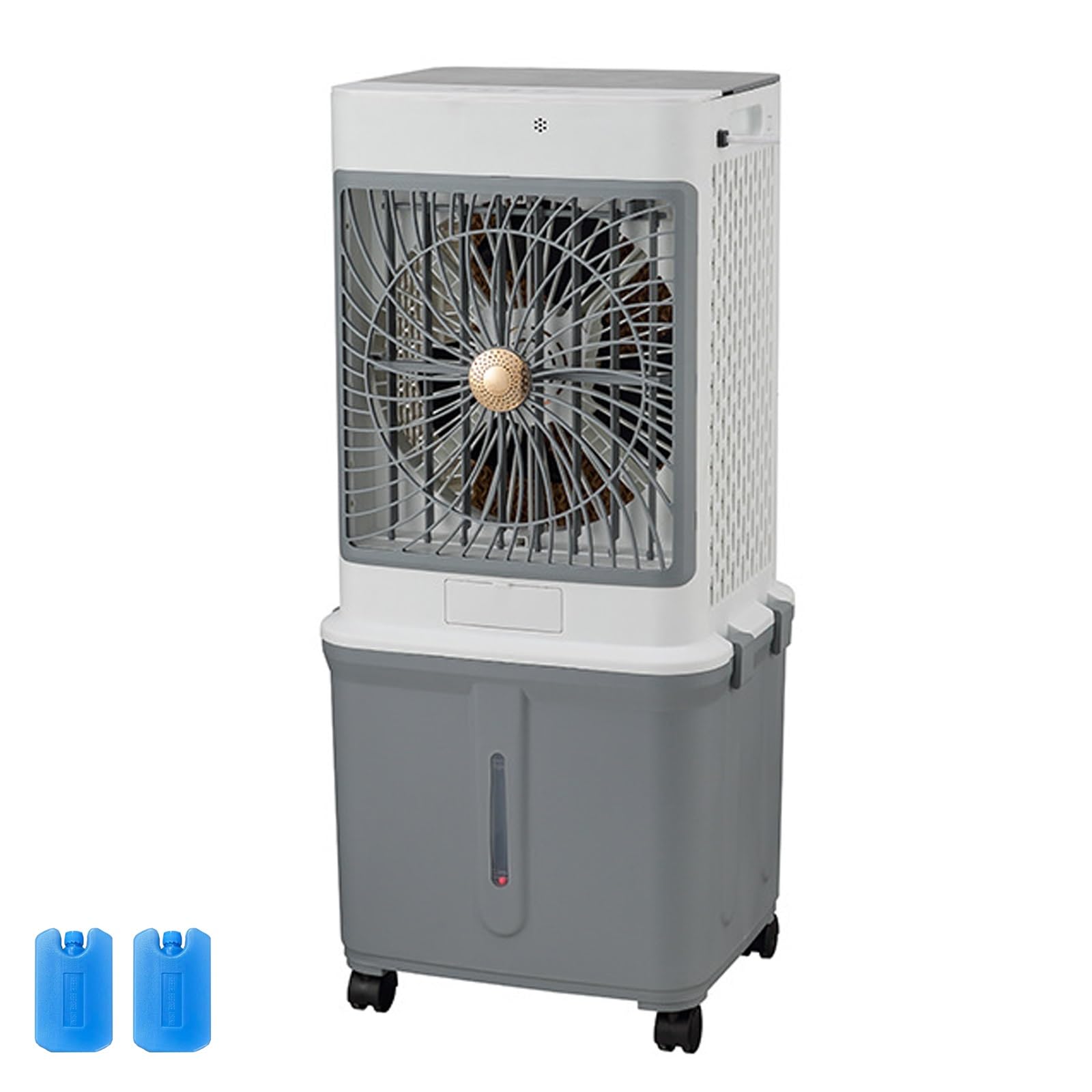 Aria Condizionata Portatile Serbatoio Dell'acqua Da 35L, Raffrescatore | Raffreddamento Rapido in 3 Minuti, Telecomando, per Soggiorno, Camera da Letto e Studio 38×34×85cm, 110-220V(Gray)