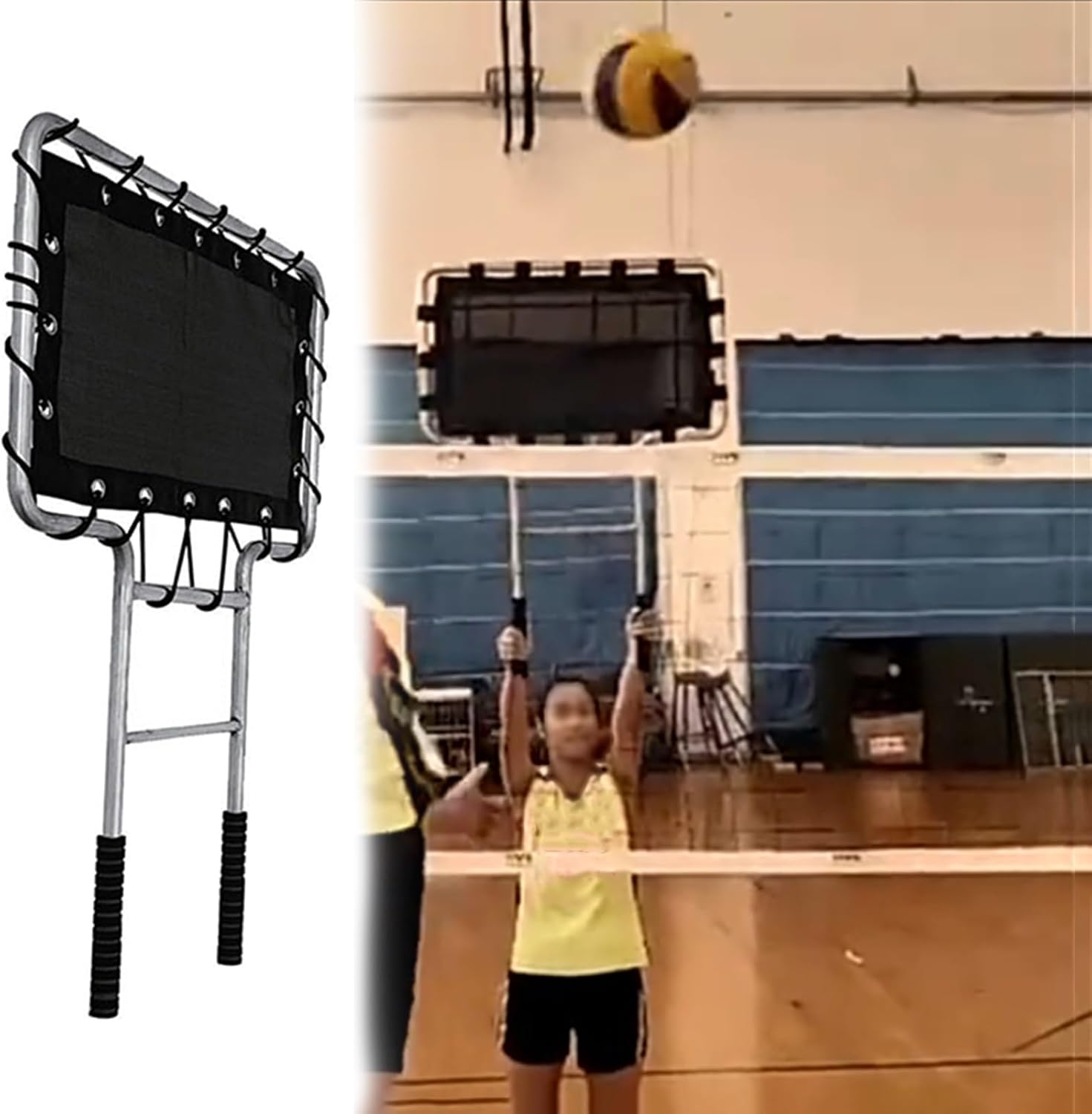 Simulation Block Training Volleyball Practice Equipment, Player Volleyball Spiking Drills Devices, Realistic Volleyball Baffle/Blocker