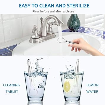 Cafhelp 2-Pack Tongue Scraper, 100% 304 Surgical Stainless Steel Tongue Cleaner for Both Adults and Kids, Professional Reduce Bad Breath Metal Tongue Scrapers, Help Your Oral Hygiene (with 2 cases)