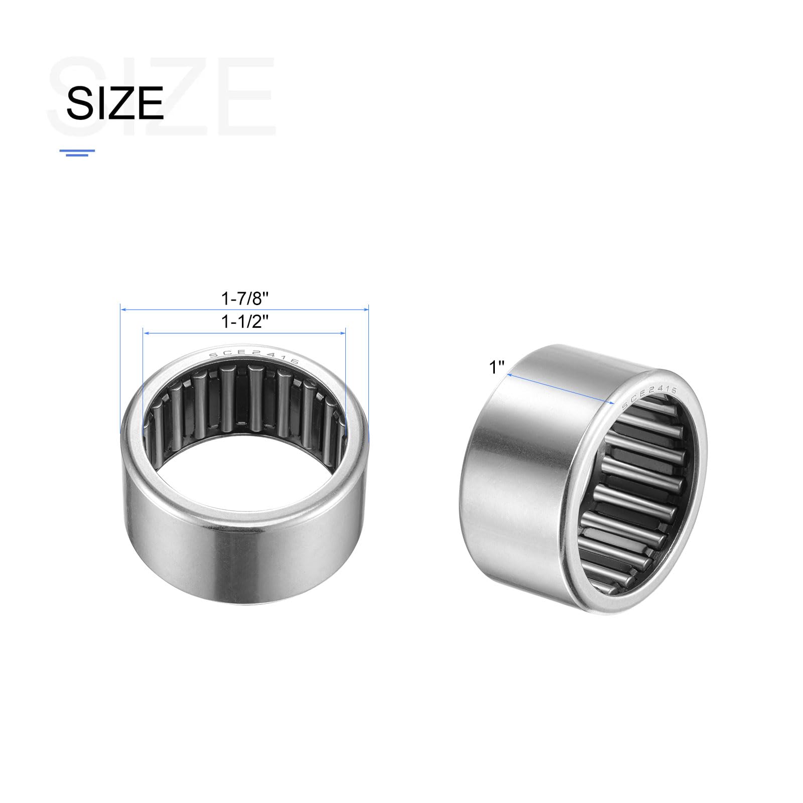 METALLIXITY SCE2416 Needle Roller Bearings 1-1/2
