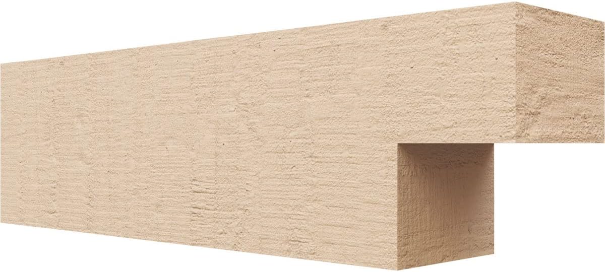 Ekena Millwork 2"W x 6"H x 20"L Chapel Hill Woodgrain TimberThane Rafter Tail, Primed Tan