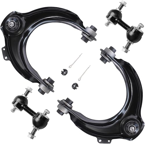 Miniatura 162 de Detroit Axle - Kit de 4 brazos de control delanteros para Chrysler 300 Dodge Challenger Charger Magnum, 2 brazos de control delantero inferiores con