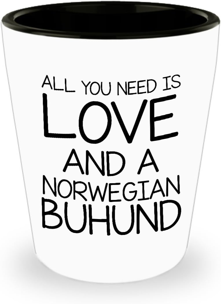 Funny Norwegian Buhund 11oz Coffee Mug - Love Dog - Unique Gift For Men and Women Pet Lovers