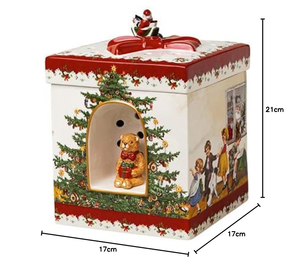 Villeroy & Boch 1483276693 Christmas Toys Paquet carré pour Enfant 17 x 17 x 21,5 cm Multicolore