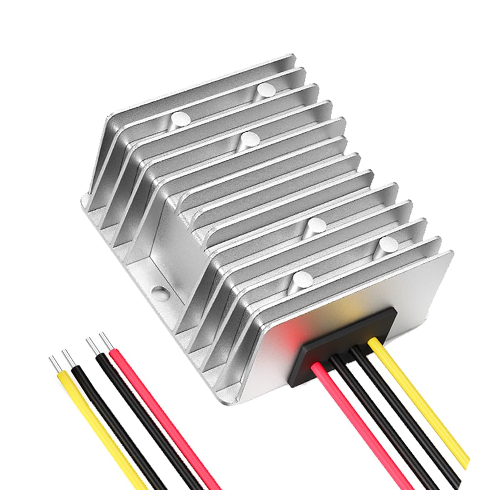 DC 12v to 24v Converter 15A 360W, Heavy Duty Step Up Waterproof Transformer DC Power Adapter Converter for Car Truck Vehicle Boat Motor Solar System