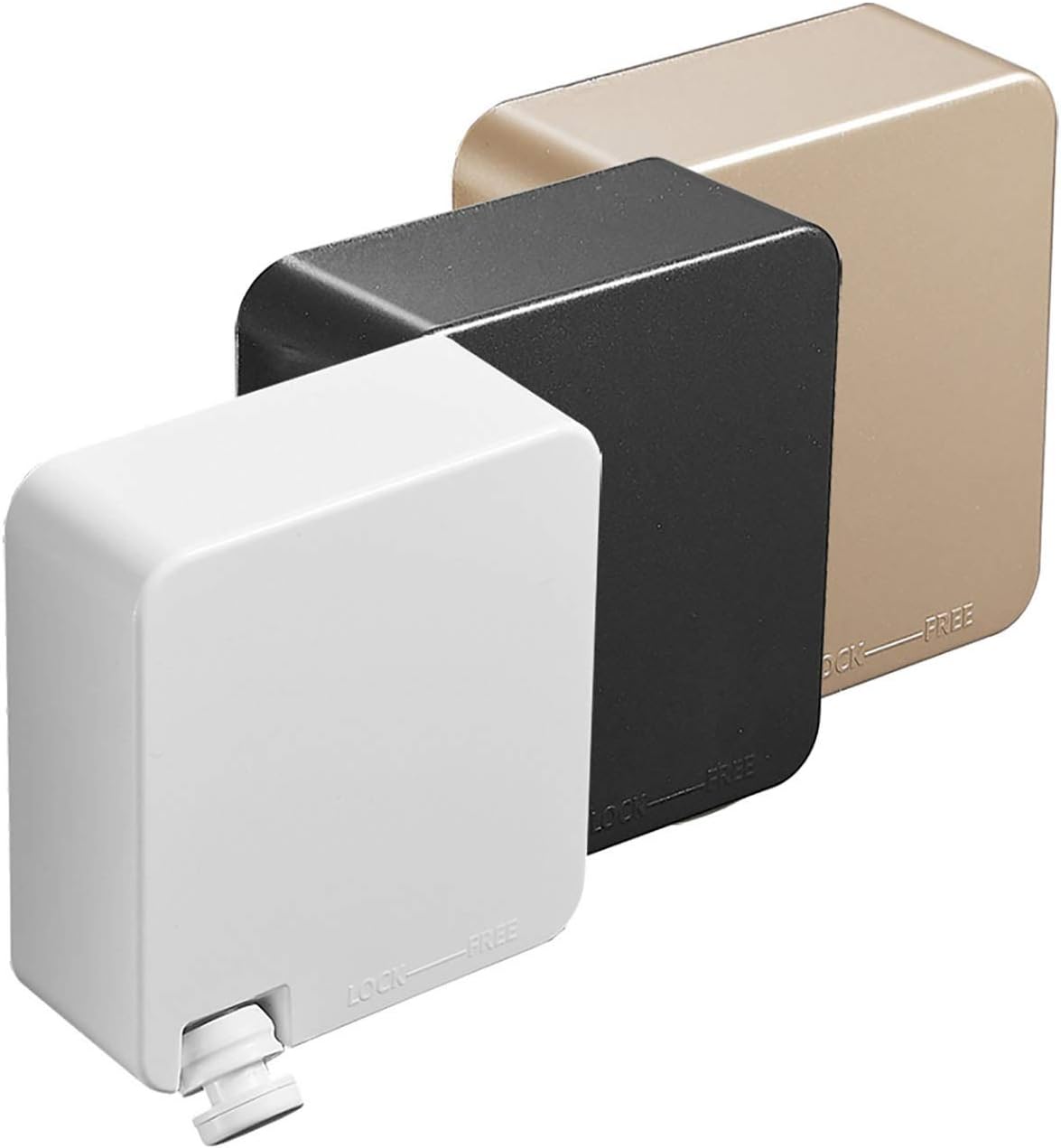 Retractable Clothesline Retractable Clothesline Hardware Pendant Hanger Invisible for Bathroom, Laundry, Hotel(Black)