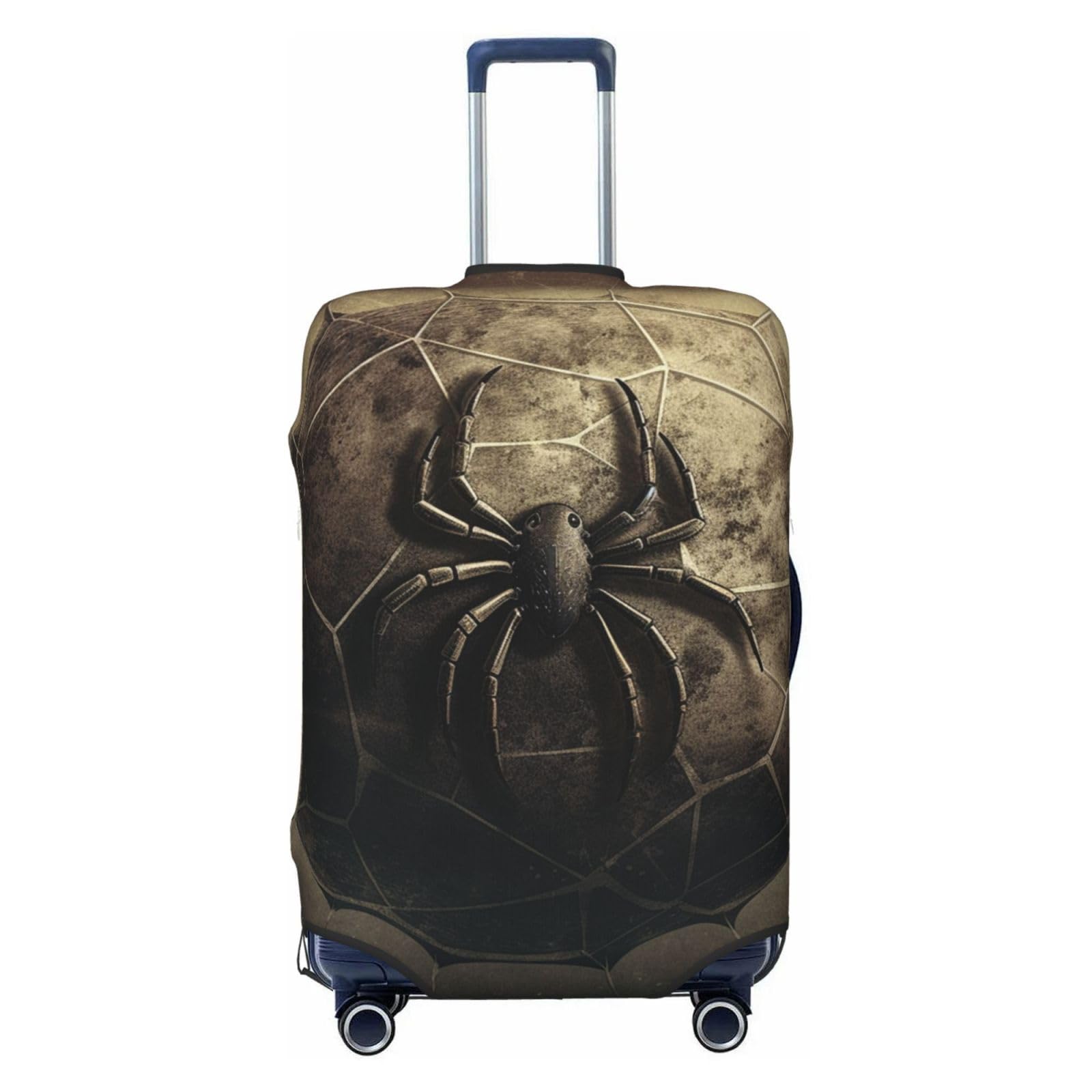 CSGJMYGS Travel Luggage Cover Elastic Washable Suitcase Cover Fashion Scratch-Resistant Baggage Covers Ball Spider Web Suitcase Protector Fit 18-32