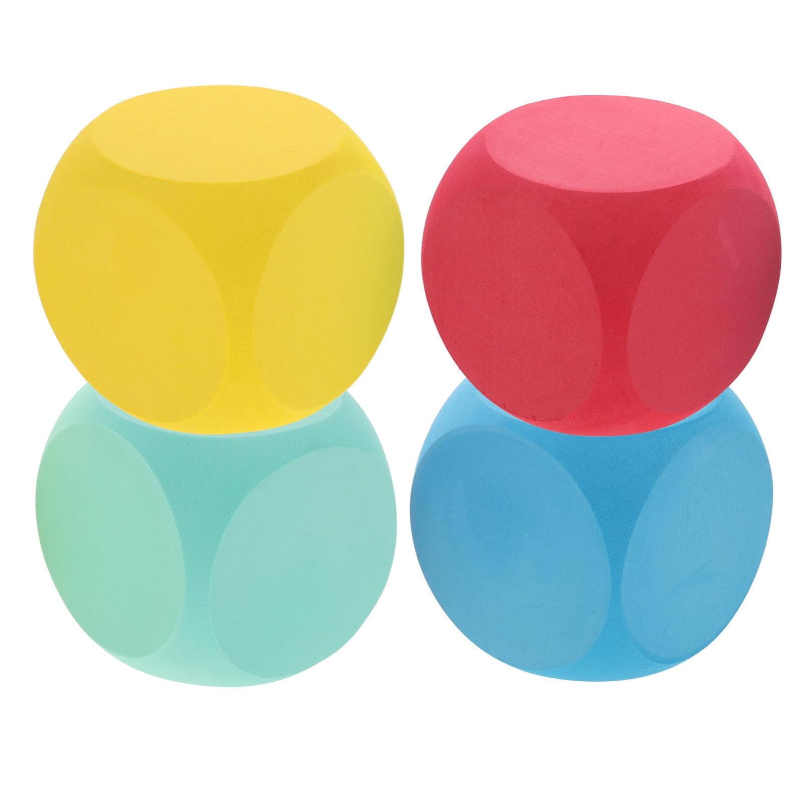 Dados de espuma en blanco para manualidades creativas que requieren pintura fácil