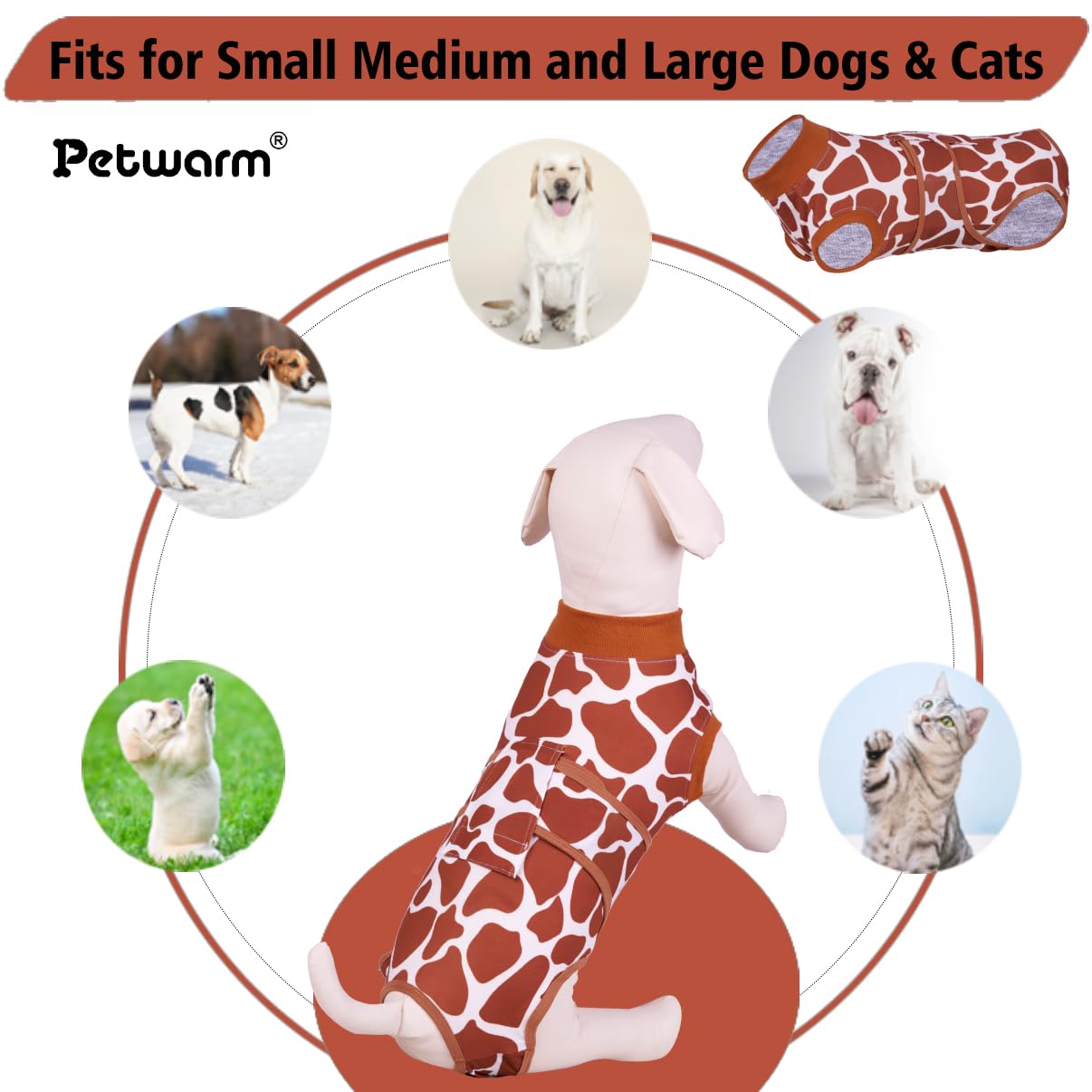 Amazon | PetWarm リカバリースーツ犬用ワンジー術後ワンジー術後全身