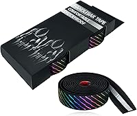 Vista 6 de 2 rollos de cinta para manillar de bicicleta, cinta para manillar de bicicleta con 2 tapones de extremo y cintas de acabado para bicicleta