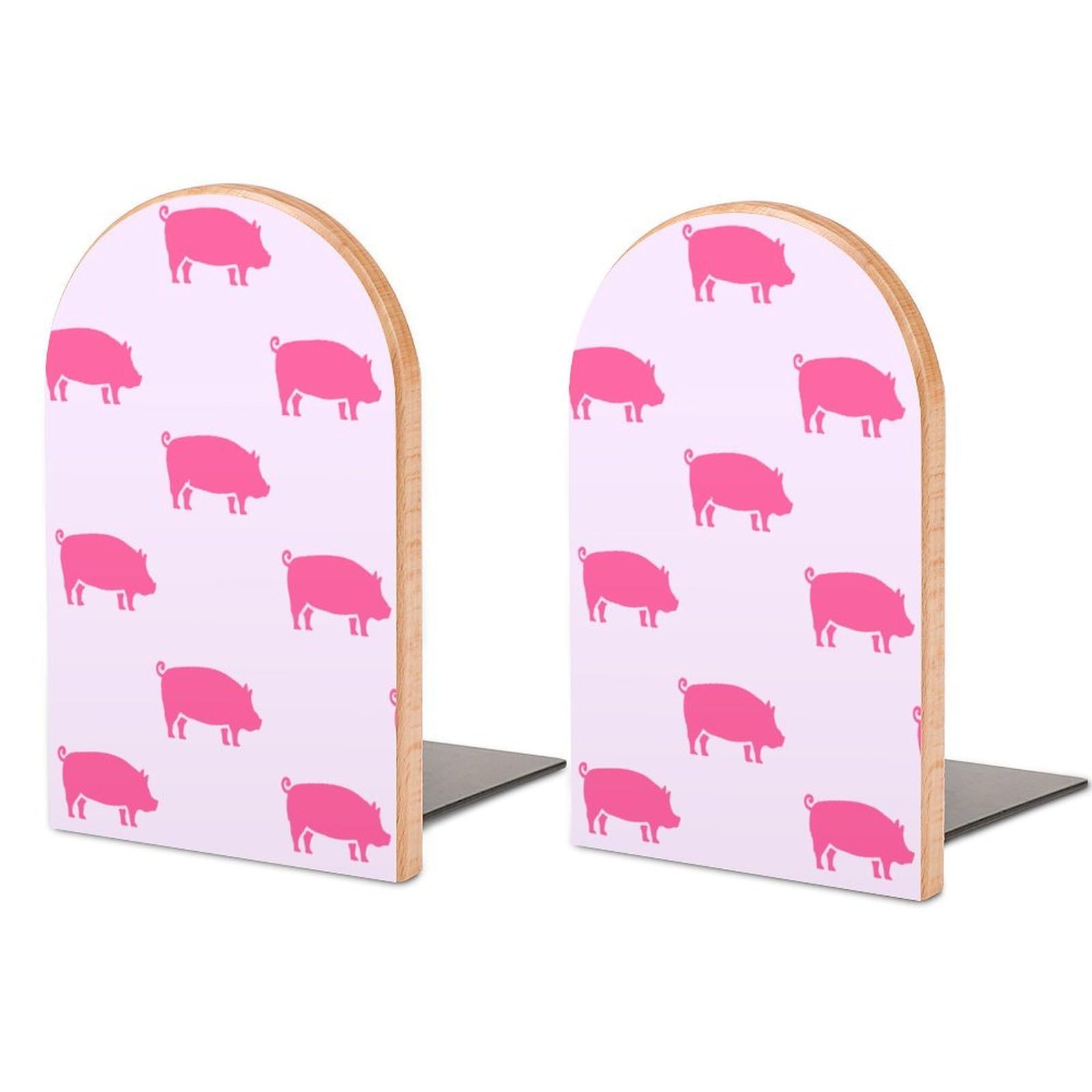 Nclqvjxzkhw Style Funny Pigs Book Ends For Shelves Bookends Bookshelf Holder Stand Books Stopper Home Office Decor