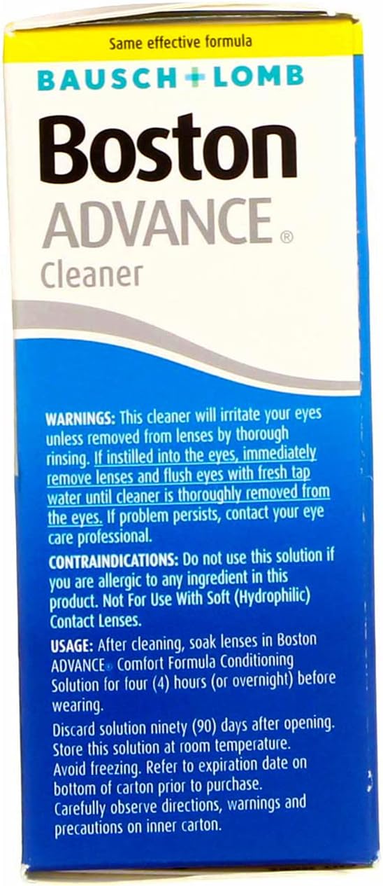 Bausch and Lomb Boston Advance Cleaner, 1 Ounce each (Value Pack of 3) : Health & Household