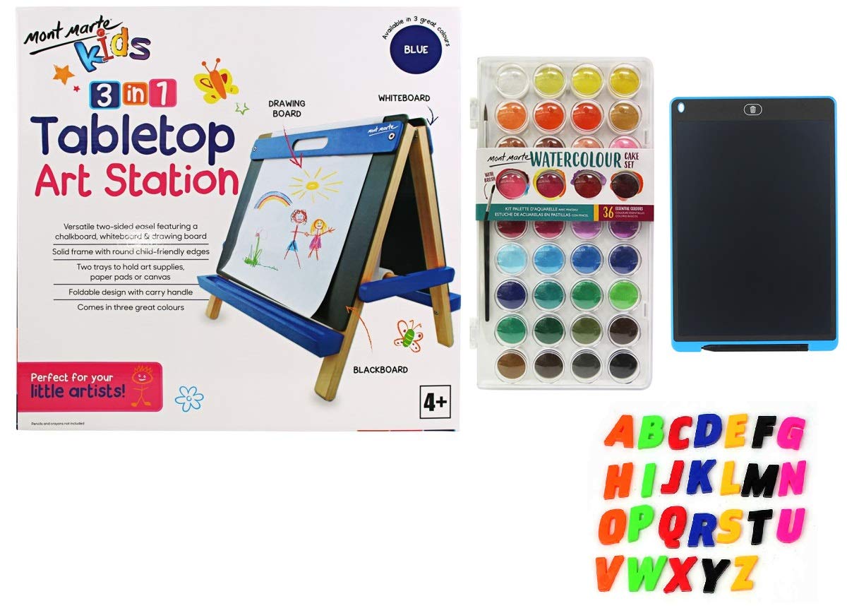 Kids Tabletop Art Station - Blue