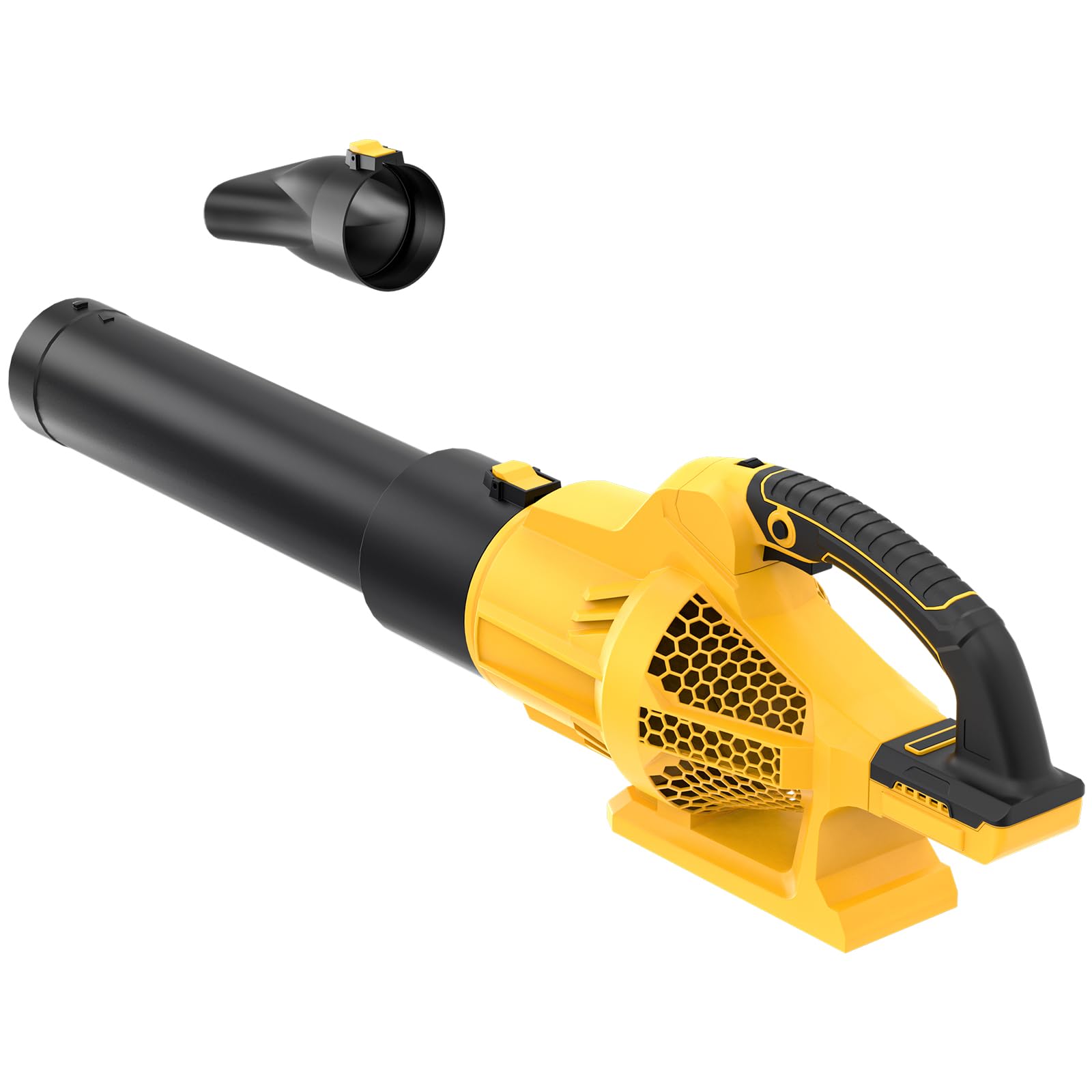 Soplador de hojas inalámbrico 2025 compatible con batería Dewalt de 20 V máximo, soplador eléctrico de hojas de 500 CFM/150 MPH inalámbrico, 6 modos de velocidad, sopladores alimentados por batería