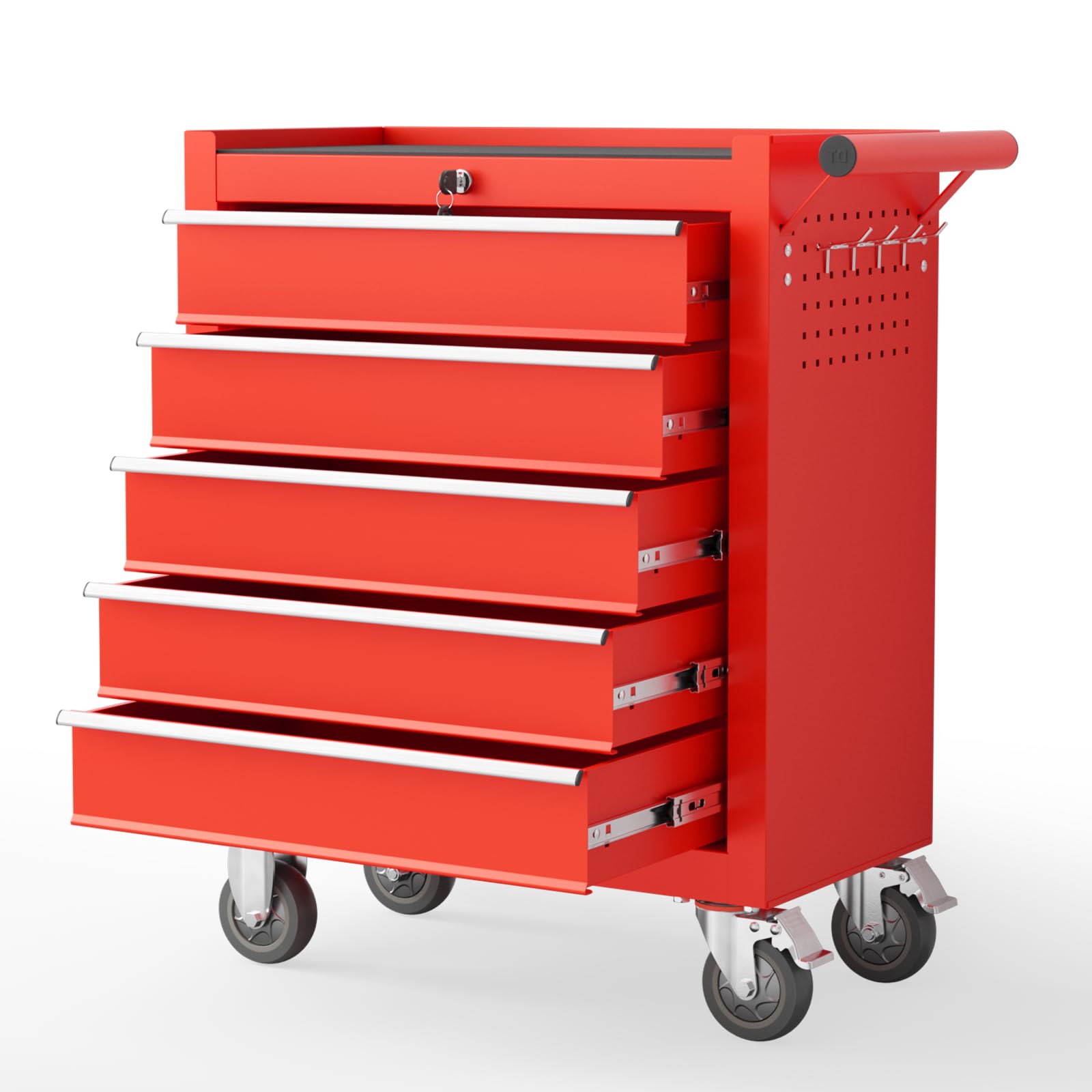 Kieperi 5 Drawers Rolling Tool Chest with Wheels, Portable Rolling Tool Boxes with Wheels…