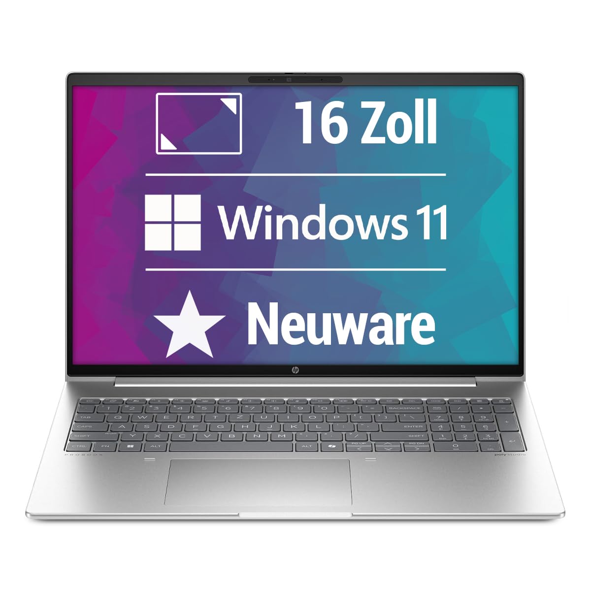 HP ProBook 460 G11 16 Zoll Full HD Laptop Intel Core Ultra 7-155U@ bis zu 4,8 GHz 16 GB 512 GB SSD mit Windows 11 Pro & GRATIS Antiviren-Software NEU & OVP