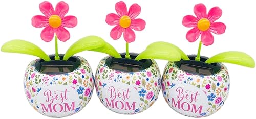 Miniatura 9 de Flor bailarina solar, juguete de flores oscilantes bailarinas con energía solar, juguetes de decoración de bailarín animado, regalo del día de la