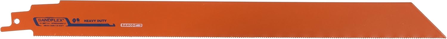 Bahco 3840-300-18-HST-5P 18 TPI Bimetal Reciprocating Heavy Duty 12-Inch, 5-Pack