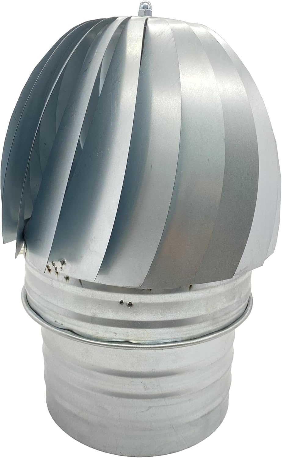 Sombrero Chimenea Extractor de Humo Giratorio de Viento en Acero Galvanizado, capuchón chimenea giratorio para salida de humo (300MM) — view 6