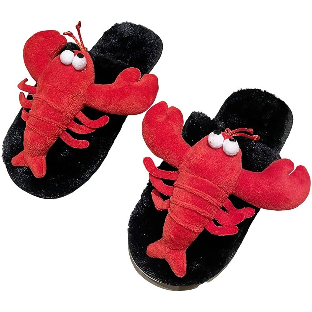 Pantoufles homard rigolotes : restez bien au chaud chez vous avec style cet hiver