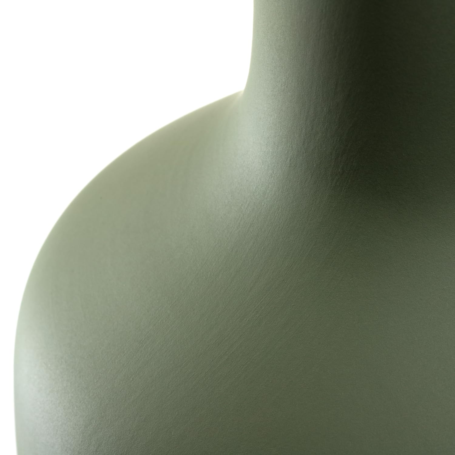 LEONARDO HOME Milano Keramikvase, 1 Stück, Moderne Vase aus Keramik, Dekovase für kunstvolle Blumen-Bouquets, Elegante Blumenvase, Hingucker als Dekoration, Höhe 40 cm, grün, 026821