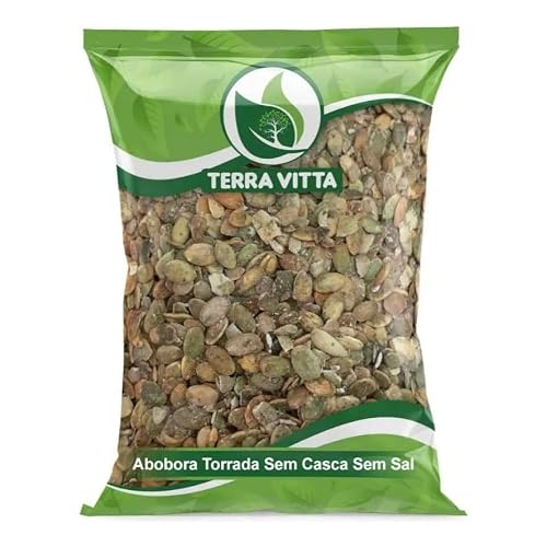 Semente de Abobora Verde Torrada Sem Casca Sem Sal (250g)