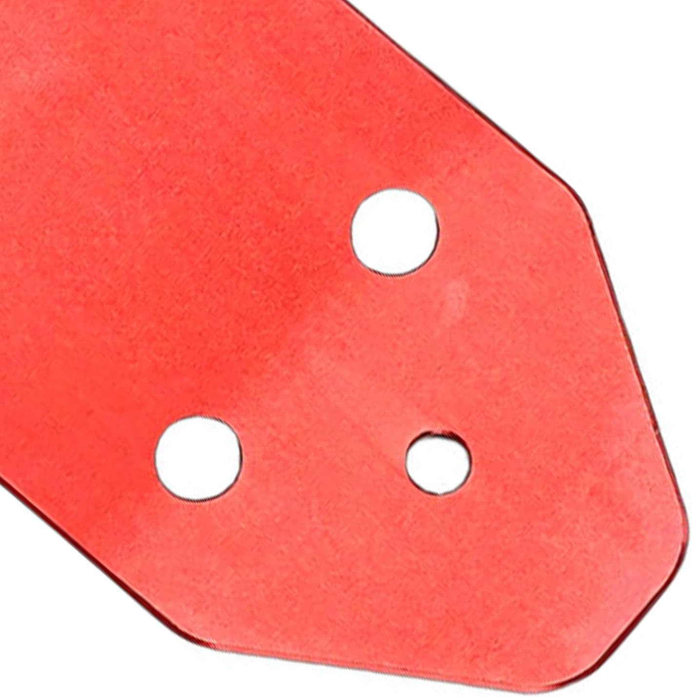 Dioche Accelerator Brake Clutch Pedal Covers, Non Slip Rubber and Aluminum Pedal Pads with Black Rubber Inserts, for Cars Brake Clutch Accelerator Pedals (Red)