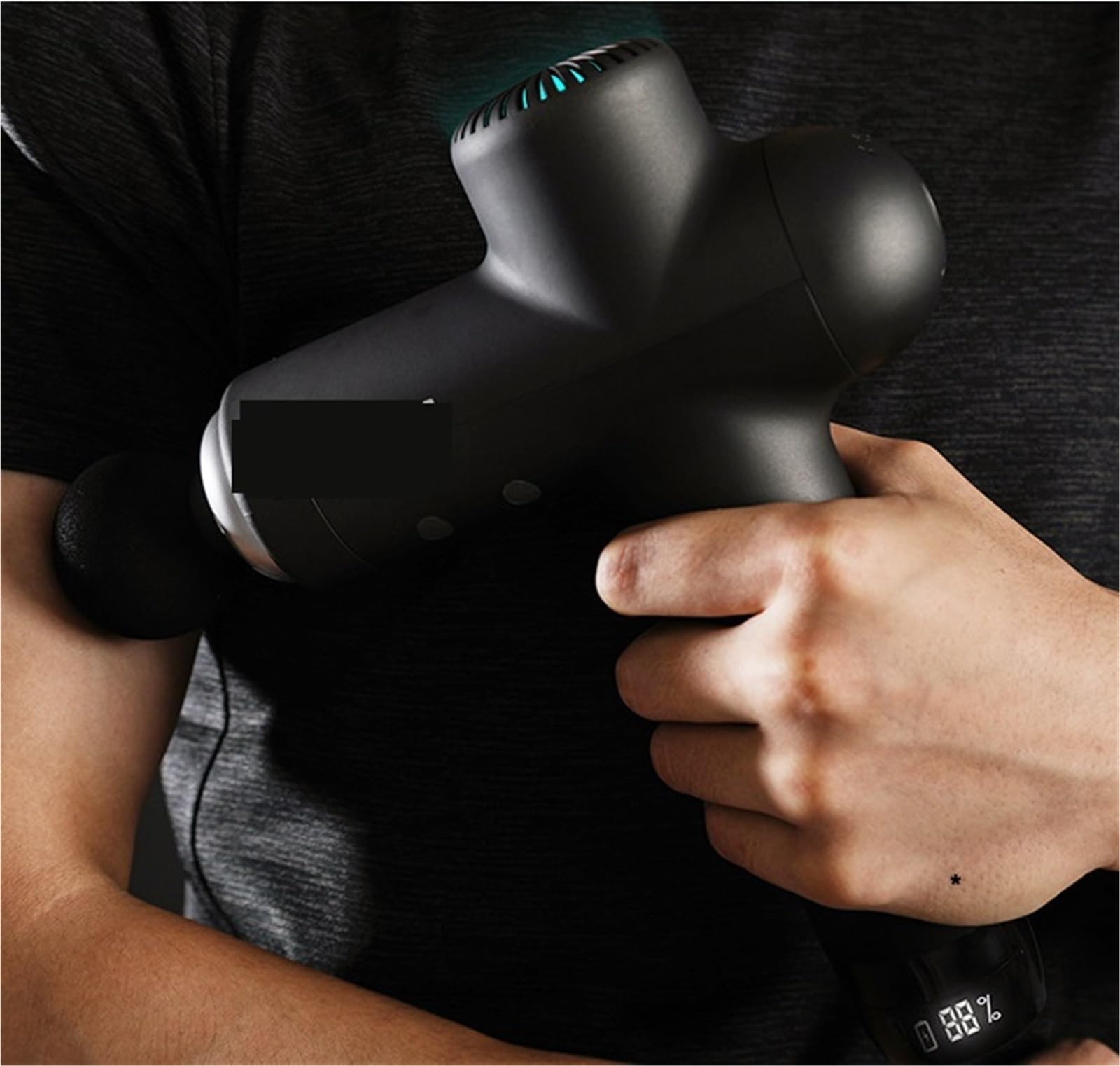 Pistolet do masażu, Pistolet Do Masażu Elektryczny Masażer Szyi Inteligentny Hit Powięzi Relaksu Ciała Fitness Muscle dla mężczyzn/kobiet