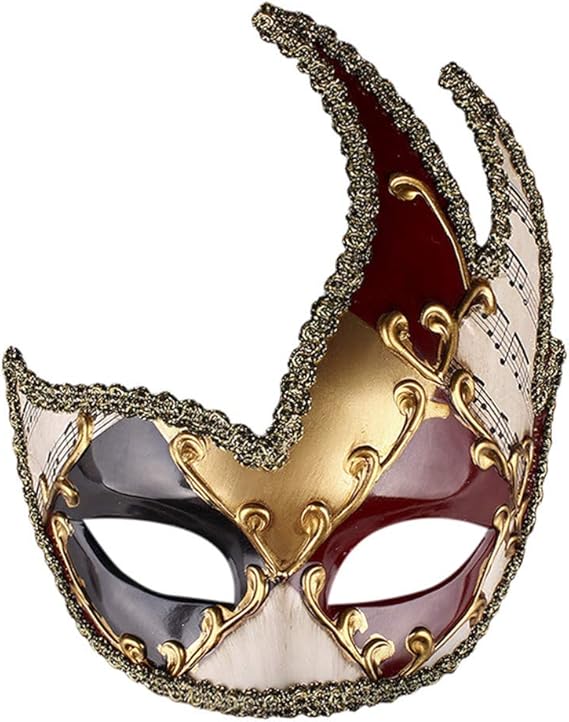 Amazon Co Jp マスクハロウィーンアンチエンシェントマスクメンズマスカレードマスクヴィンテージベネチアンチェッカーミュージカルパーティーマルディグラマスク ホビー