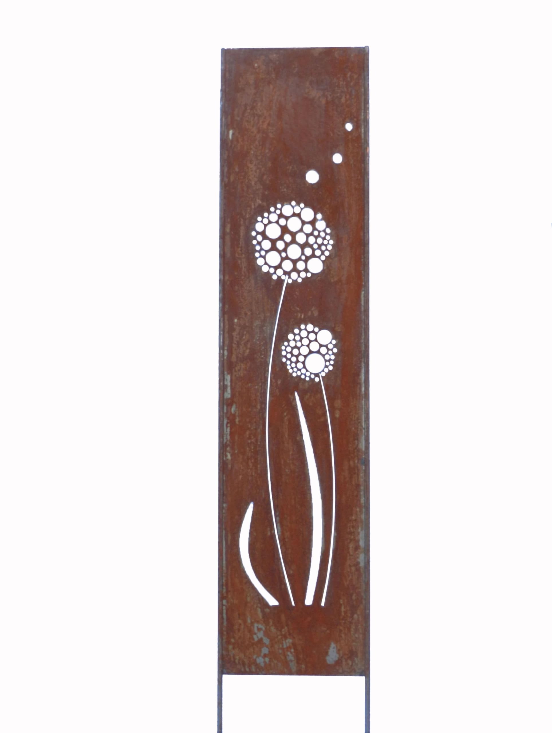 Cartello da parete in ruggine pregiata, decorazione da giardino, pannello ruggine, primavera, estate, idea regalo, giardino, protezione da sguardi indiscreti