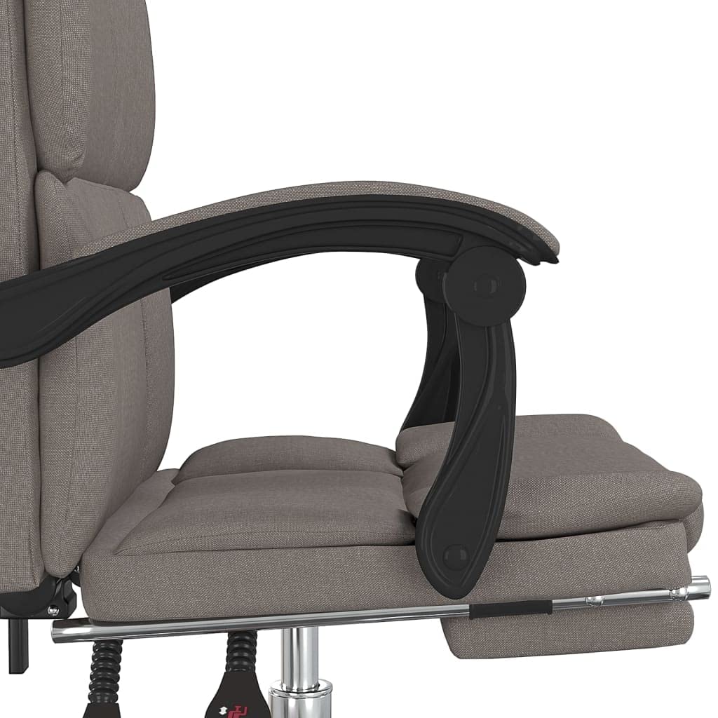 Silla de oficina giratoria de 360 grados con tejido transpirable, respaldo ajustable y reposapiés como silla de oficina ajustable en altura con función reclinable